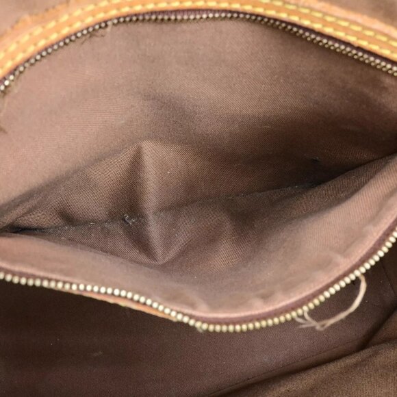 LOUIS VUITTON Cabas Mezzo Shoulder Bag Monogram Leather Brown - Picture 9 of 16